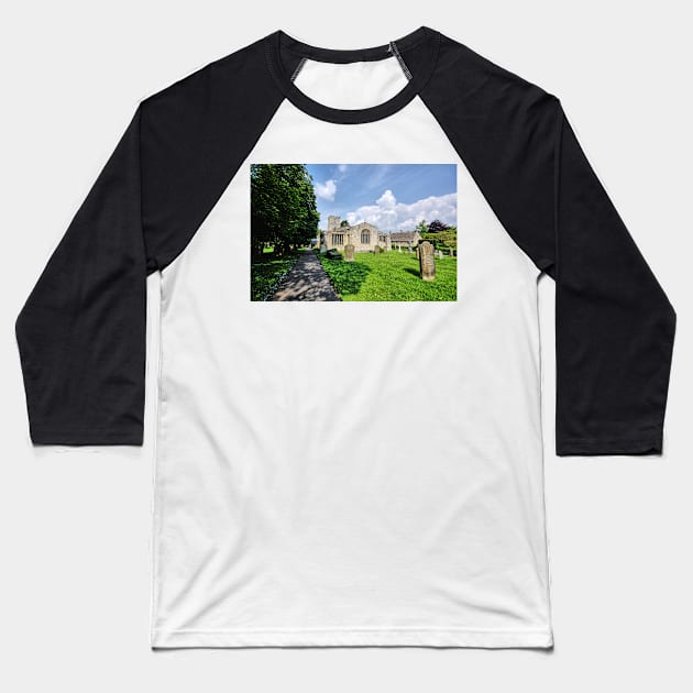 St Andrews Church, Grinton Baseball T-Shirt by StephenJSmith